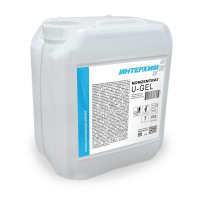 Konzentrat U - Gel, концентрированный высокопенный гель без запаха с нейтральным уровнем pH для регулярной очистки всех типов моющихся водостойких поверхностей и оборудования, Интерхим (5000, Розница, 1 шт.)